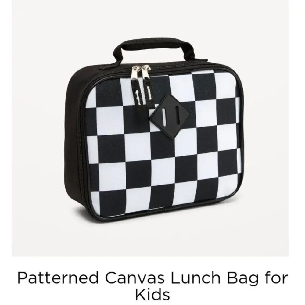 Old Navy Patterned Canvas Lunch Bag